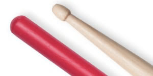 Wood tip drumsticks